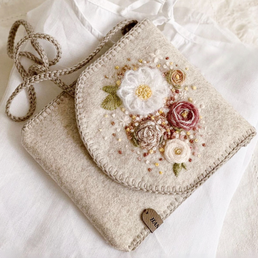 Embroidered Felt Purse Workshop-Workshop-Little Lane Workshops