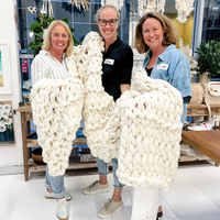 ARM KNITTED WOOL THROW BLANKET WORKSHOP-Workshop-Little Lane Workshops