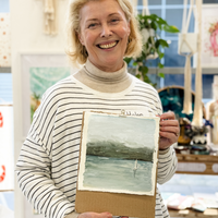 Small Scapes - Seascape Acrylic Painting Workshop on Handmade Paper-Workshop-Little Lane Workshops