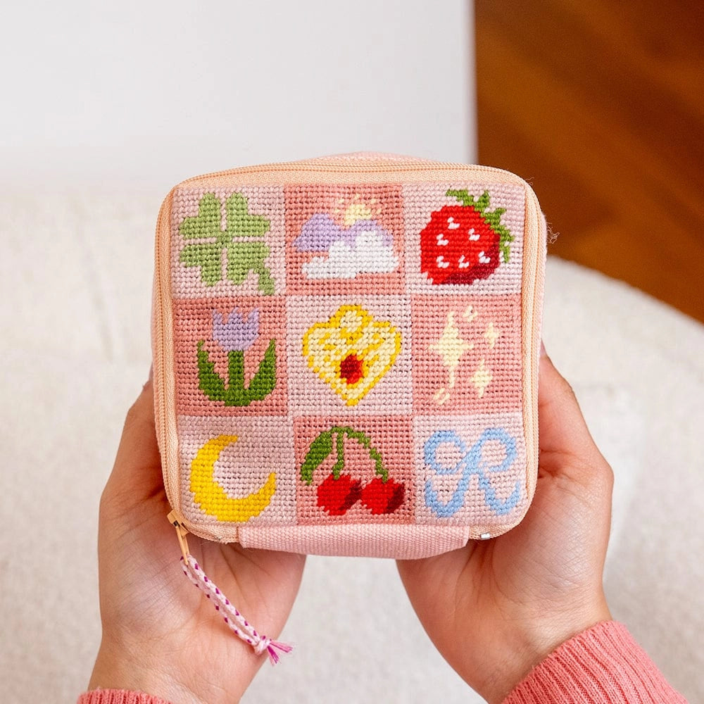 Good Luck Charms - Needlepoint Pouch Kit by Craft Club-Craft Kits-Little Lane Workshops