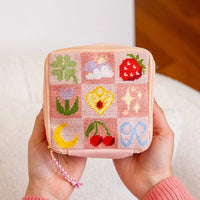 Good Luck Charms - Needlepoint Pouch Kit by Craft Club-Craft Kits-Little Lane Workshops
