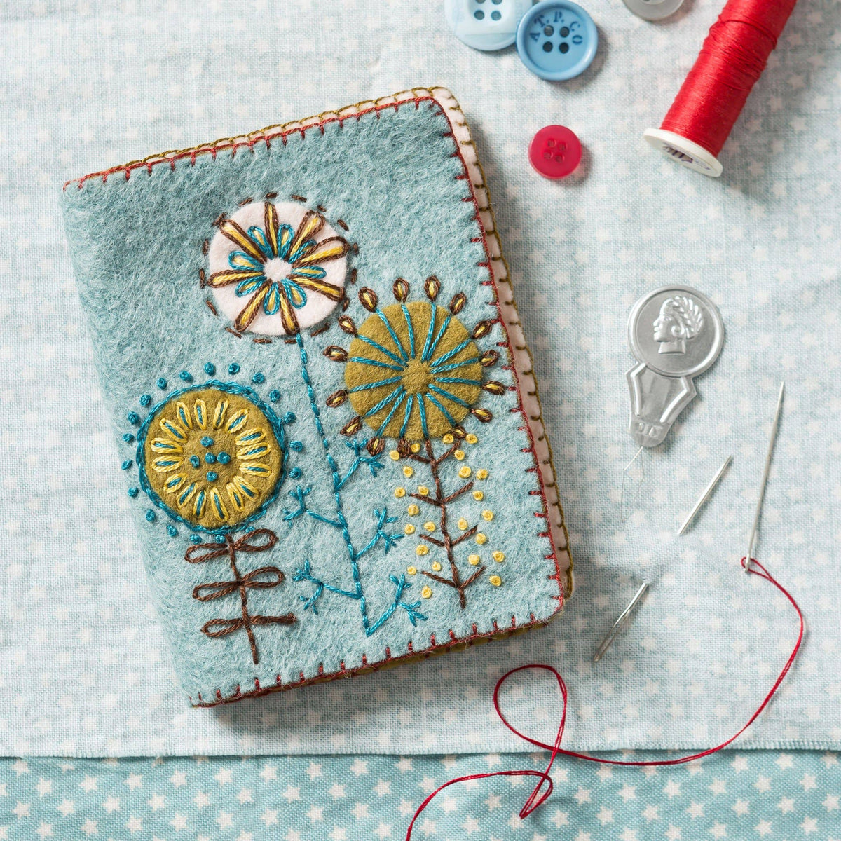 Needle Case Felt Craft Mini Kit by Corrine Lapierre-Craft Kits-Little Lane Workshops
