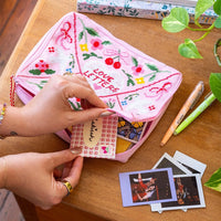 Love Letters - Needlepoint Pouch Kit by Craft Club-Craft Kits-Little Lane Workshops