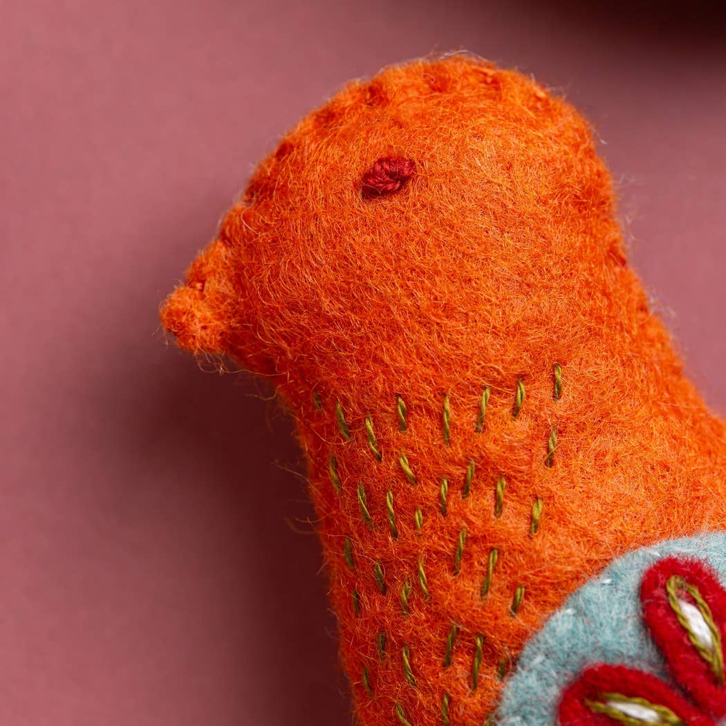 Folk Birds Felt Craft Kit by Corrine Lapierre-Craft Kits-Little Lane Workshops