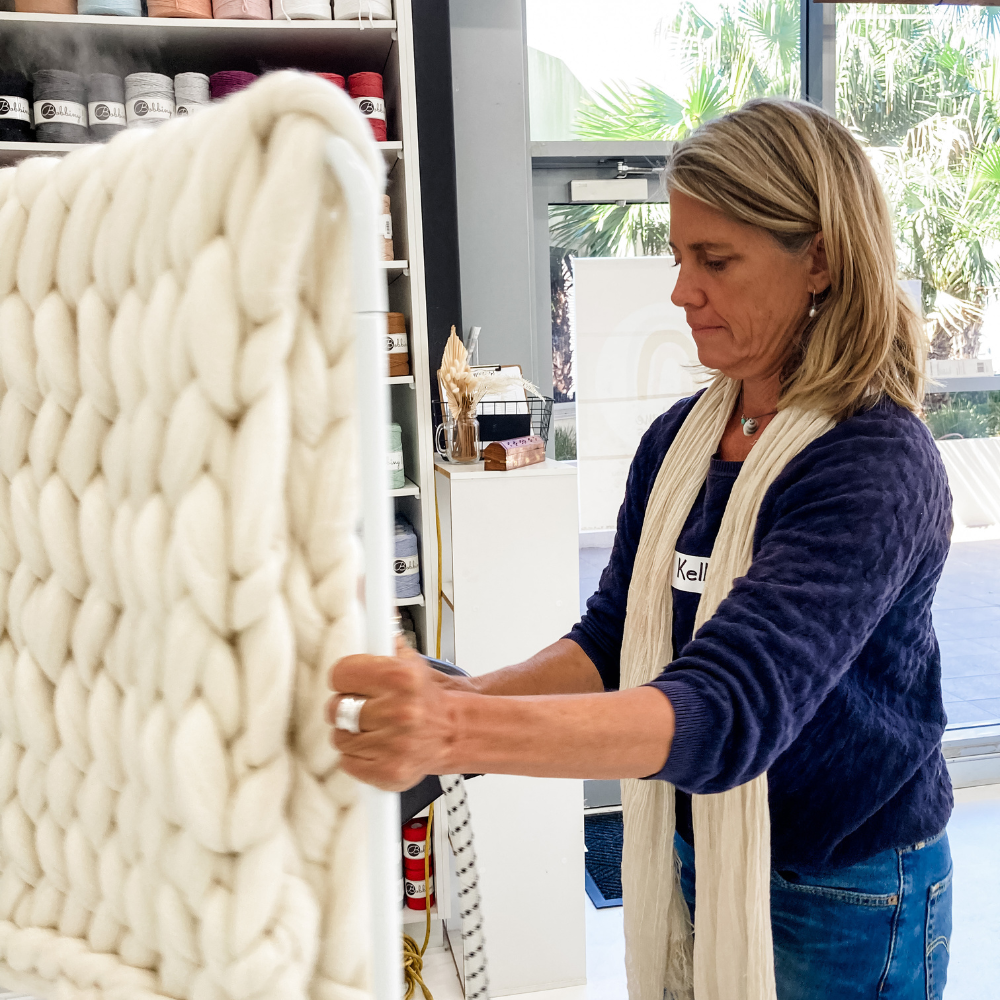 Arm Knitted Woollen Throw Blanket Workshop-Workshop-Little Lane Workshops