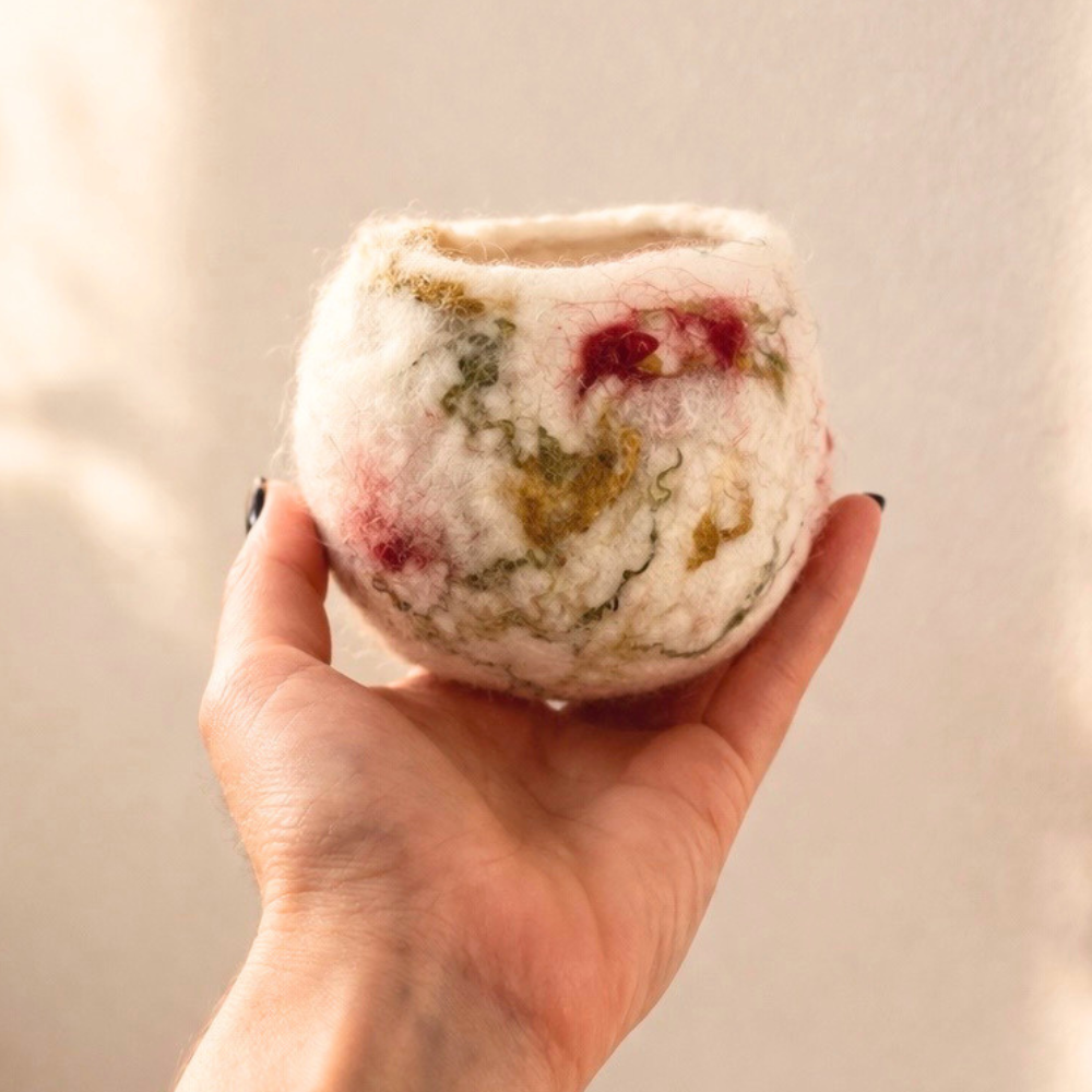 Wet Felted Flowers and Vessels Workshop-Workshop-Little Lane Workshops