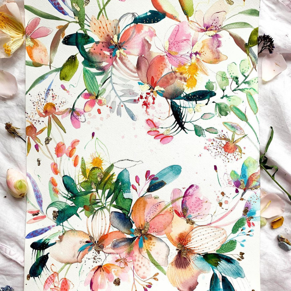 WATERCOLOUR WILDFLOWERS WORKSHOP-Workshop-Little Lane Workshops