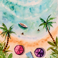 Tropical Beach Watercolour Workshop
