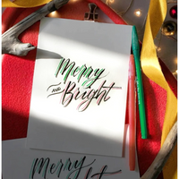 CHRISTMAS MODERN CALLIGRAPHY BRUSH LETTERING WORKSHOP-Workshop-Little Lane Workshops