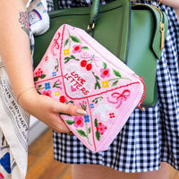Love Letters - Needlepoint Pouch Kit by Craft Club-Craft Kits-Little Lane Workshops