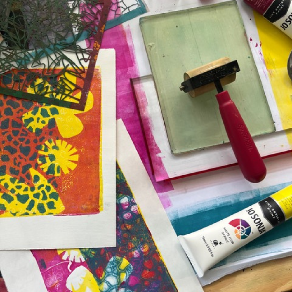 Gel Plate Printmaking Workshop-Workshop-Little Lane Workshops