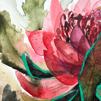 WATERCOLOUR NATIVE FLOWERS WORKSHOP-Workshop-Little Lane Workshops