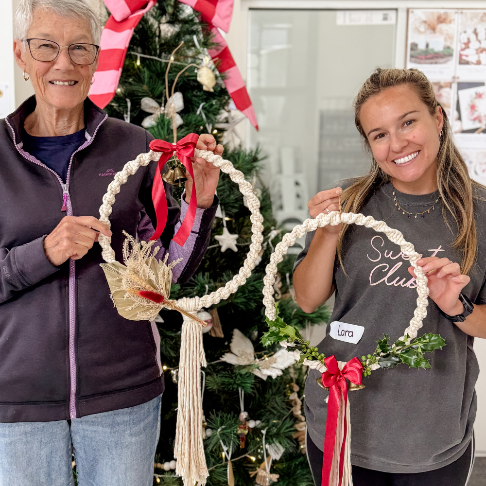 MACRAME CHRISTMAS WREATH WORKSHOP-Workshop-Little Lane Workshops