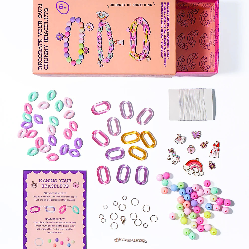 Decorate Your Own Chunky Bracelets Kit-Craft Kits-Little Lane Workshops