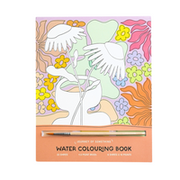 Watercolour Colouring Book-Art Supplies-Little Lane Workshops