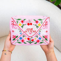 Love Letters - Needlepoint Pouch Kit by Craft Club-Craft Kits-Little Lane Workshops