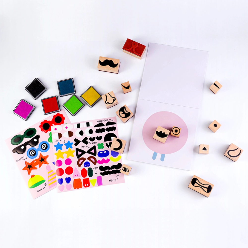 Cool Faces Stamp Kit-Craft Kits-Little Lane Workshops