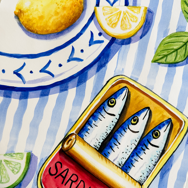 Sardines & Lemons Watercolour Workshop-Workshop-Little Lane Workshops