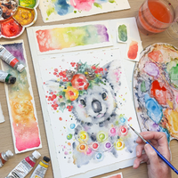 Christmas Watercolour Koala Workshop-Workshop-Little Lane Workshops