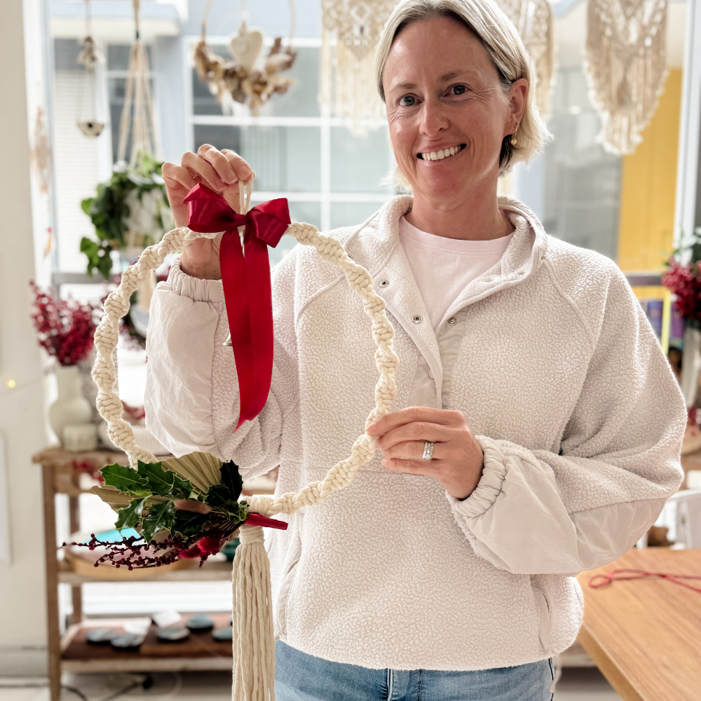 MACRAME CHRISTMAS WREATH WORKSHOP-Workshop-Little Lane Workshops