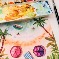 Tropical Beach Watercolour Workshop