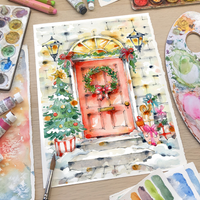 CHRISTMAS WATERCOLOUR WORKSHOP - Magical Christmas Doors-Workshop-Little Lane Workshops