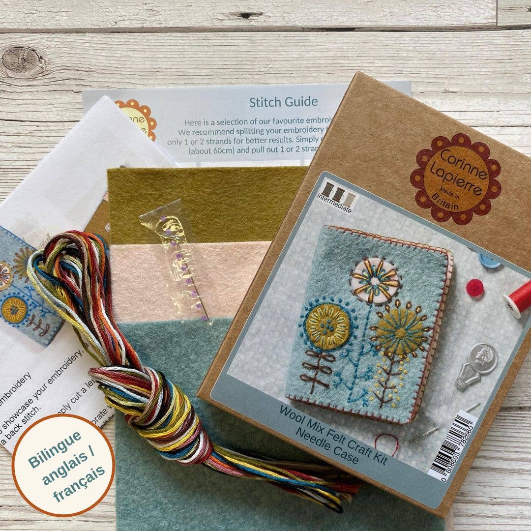 Needle Case Felt Craft Mini Kit by Corrine Lapierre-Craft Kits-Little Lane Workshops