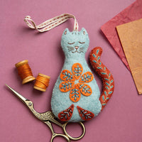 Folk Cat Felt Craft Mini Kit by Corrine Lapierre-Craft Kits-Little Lane Workshops