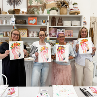 WATERCOLOUR FLAMINGO WORKSHOP-Workshop-Little Lane Workshops