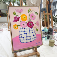 Abstract Still Life Workshop – Whimsical Florals in Acrylic-Workshop-Little Lane Workshops