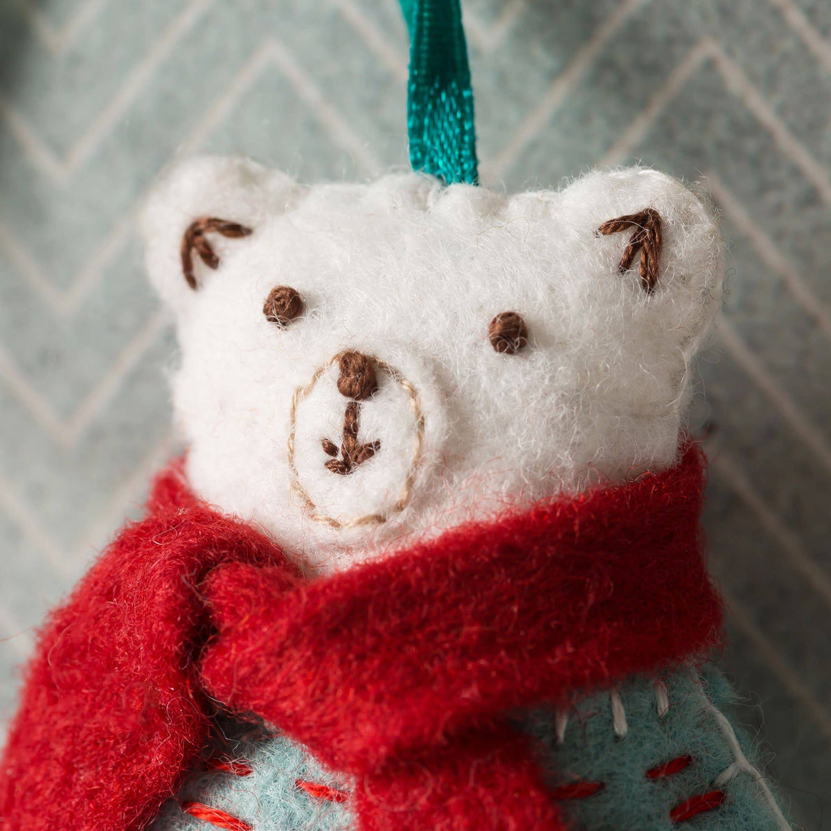 Polar Bear Felt Craft Mini Kit by Corrine Lapierre-Craft Kits-Little Lane Workshops
