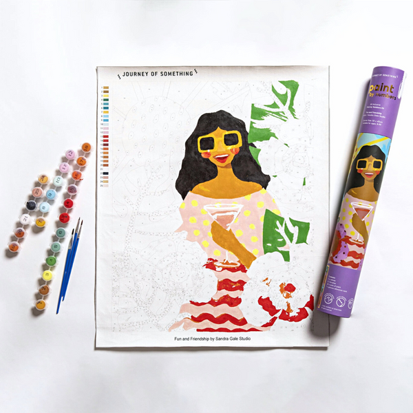 Paint By Numbers - Fun and Friendship by Sandra Gale-Art Supplies-Little Lane Workshops
