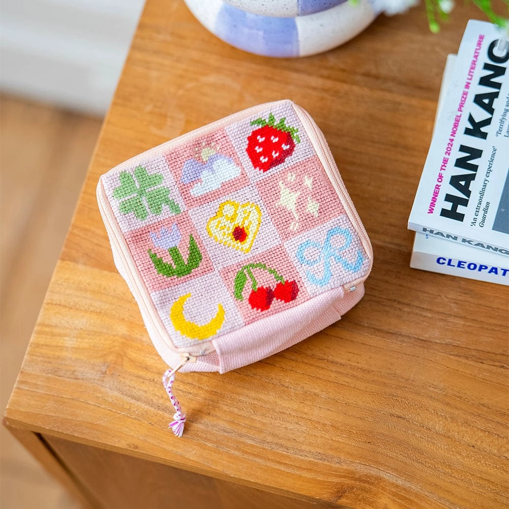 Good Luck Charms - Needlepoint Pouch Kit by Craft Club-Craft Kits-Little Lane Workshops