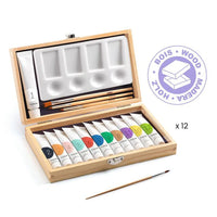 Artist's Box with 12 Gouaches Tubes-Art Supplies-Little Lane Workshops