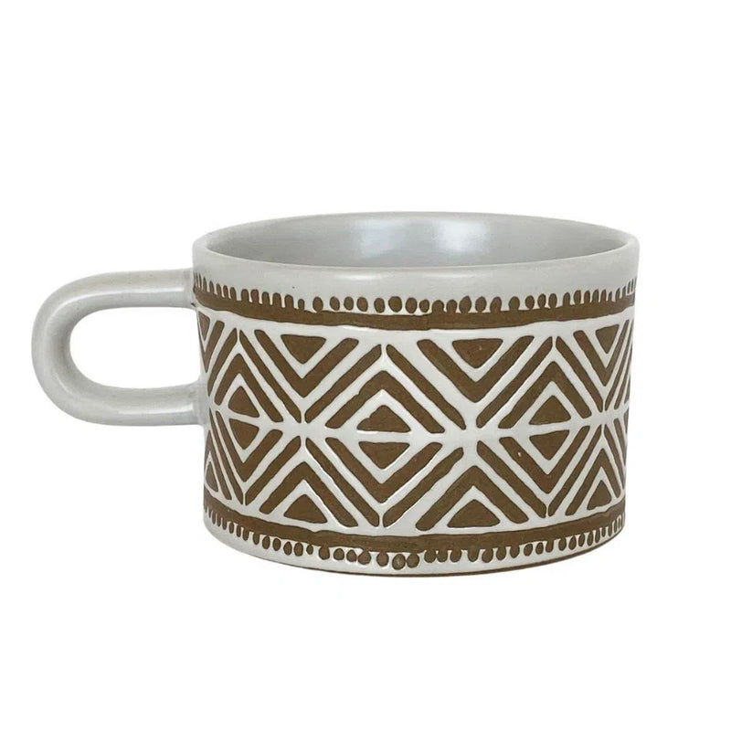 Aztec Ceramic Mugs - Various Designs-Homewares-Little Lane Workshops