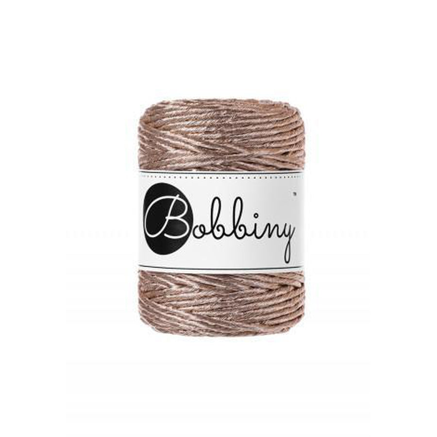 Bobbiny Macrame Metallic Single Twist Cord 3mm - 4 colours-Macrame-Little Lane Workshops