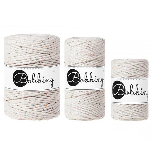 CLEARANCE Bobbiny Rainbow Dust Twisted Mop Cotton x 100 meters-Macrame-Little Lane Workshops
