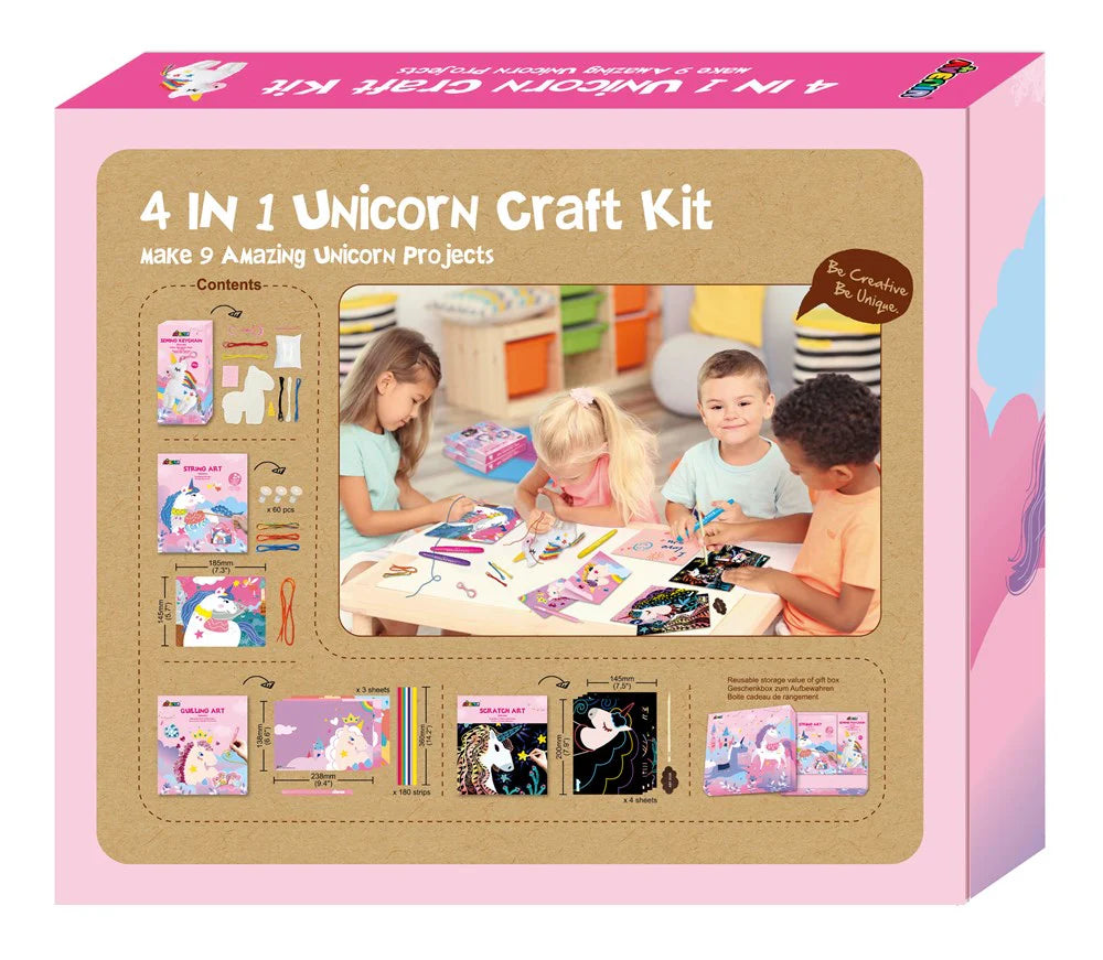 4 In 1 Unicorn Craft Kit-Craft Kits-Little Lane Workshops