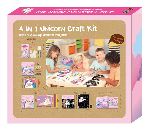 4 In 1 Unicorn Craft Kit-Craft Kits-Little Lane Workshops