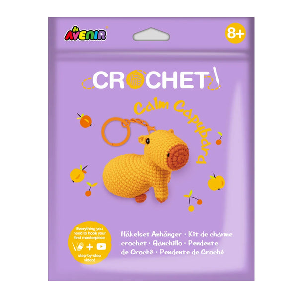 CROCHET Keychain - Capybara-Craft Kits-Little Lane Workshops