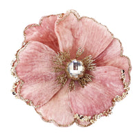 Christmas Flower Clip Decoration - Various Colours-Homewares-Little Lane Workshops