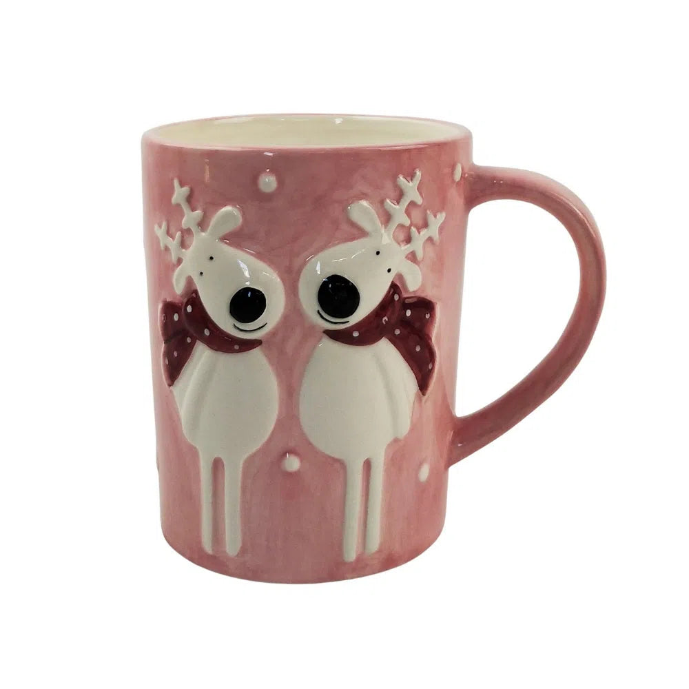 Christmas Reindeers Mug-Homewares-Little Lane Workshops
