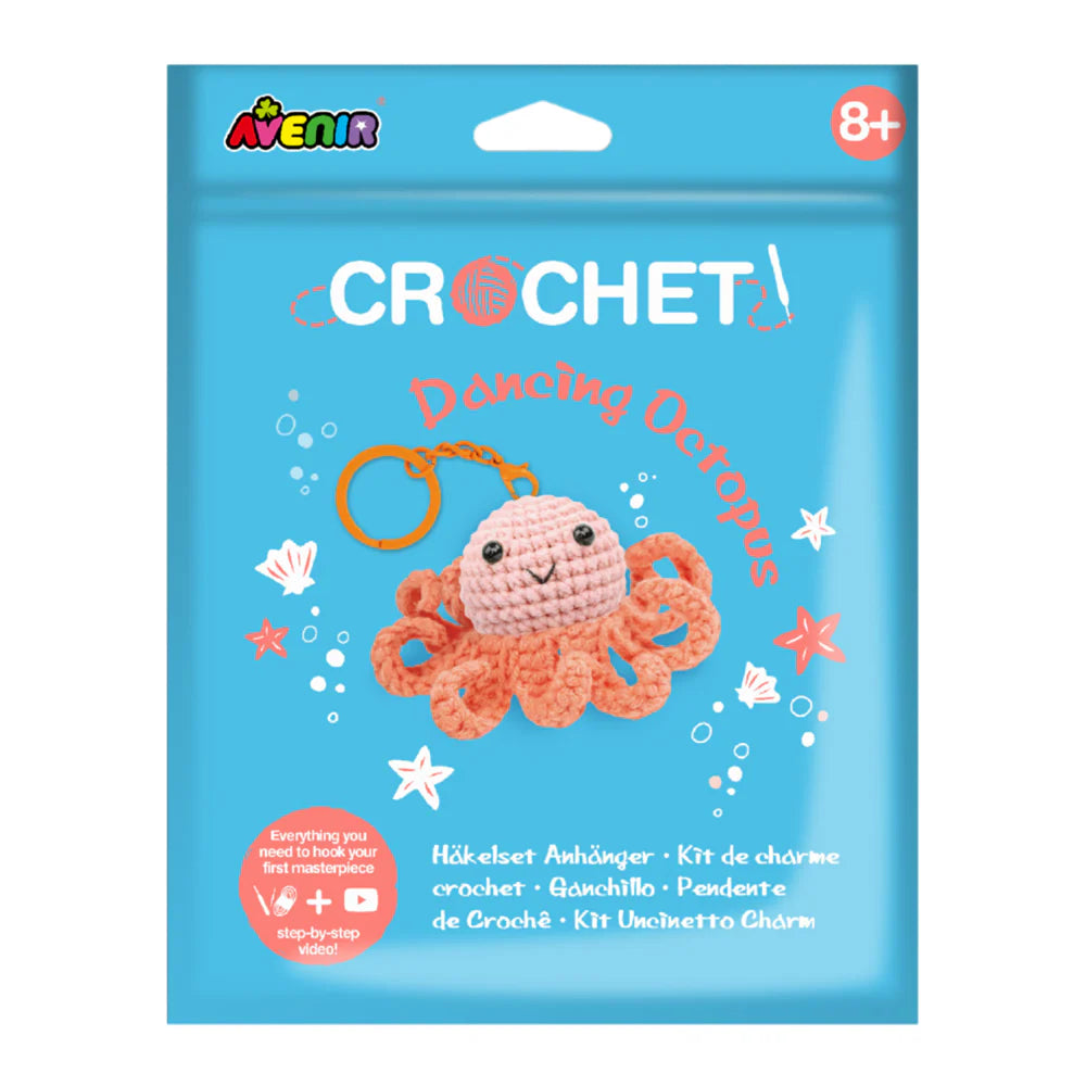 CROCHET Keychain - Dancing Octopus-Craft Kits-Little Lane Workshops