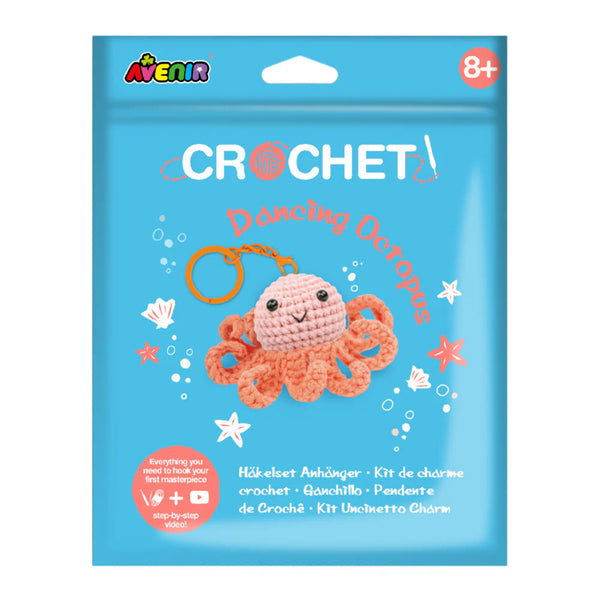 CROCHET Keychain - Dancing Octopus-Craft Kits-Little Lane Workshops