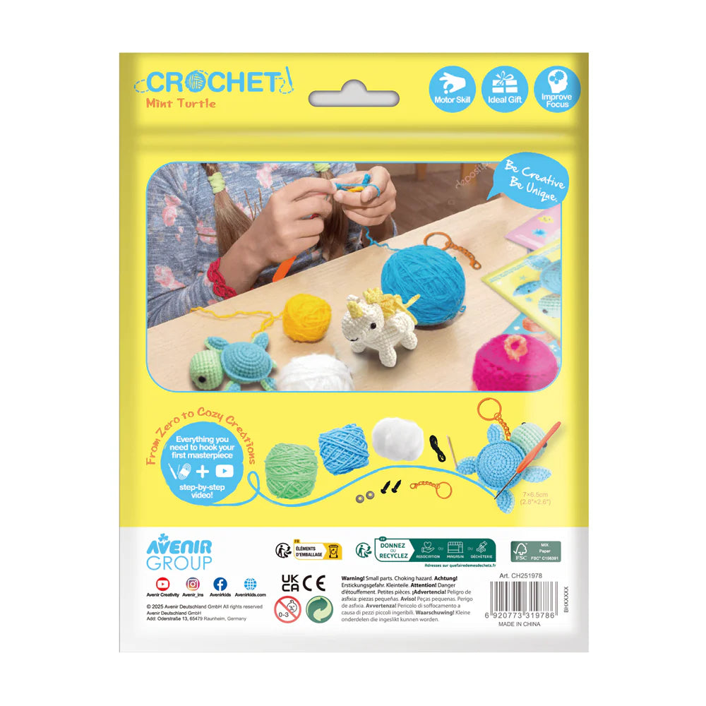 CROCHET Keychain - Turtle-Craft Kits-Little Lane Workshops