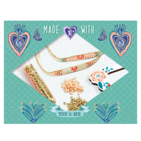 Threaded Beading KIT for Kids - You & Me Miyuki & Hearts-Craft Kits-Little Lane Workshops
