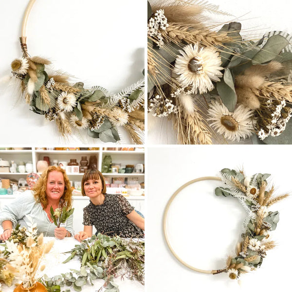 DRIED FLORAL WREATH WORKSHOP-Workshop-Little Lane Workshops