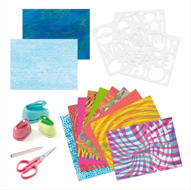 Design With Collage Kit For Kids-Craft Kits-Little Lane Workshops
