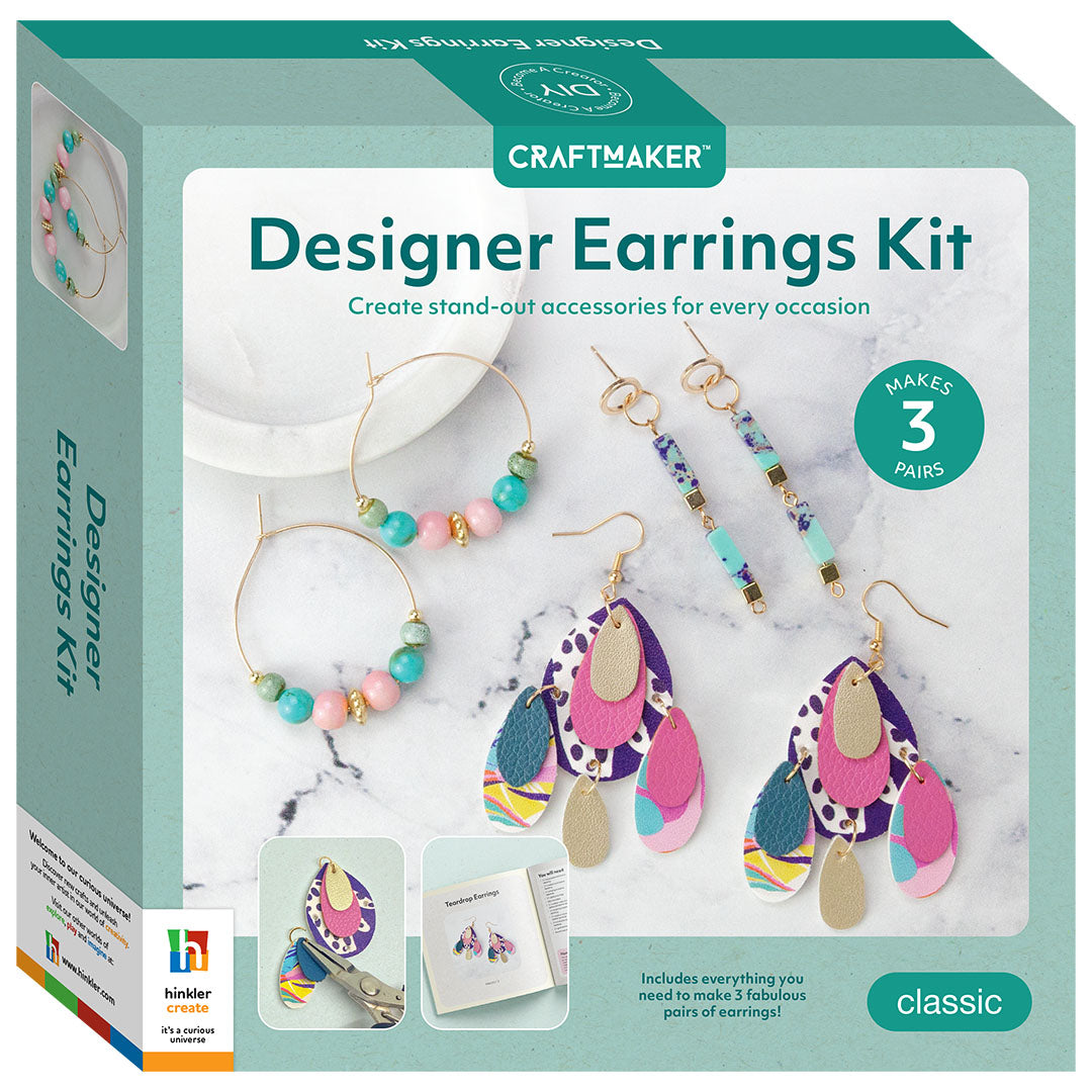 Craft Maker Designer Earrings Kit-Craft Kits-Little Lane Workshops