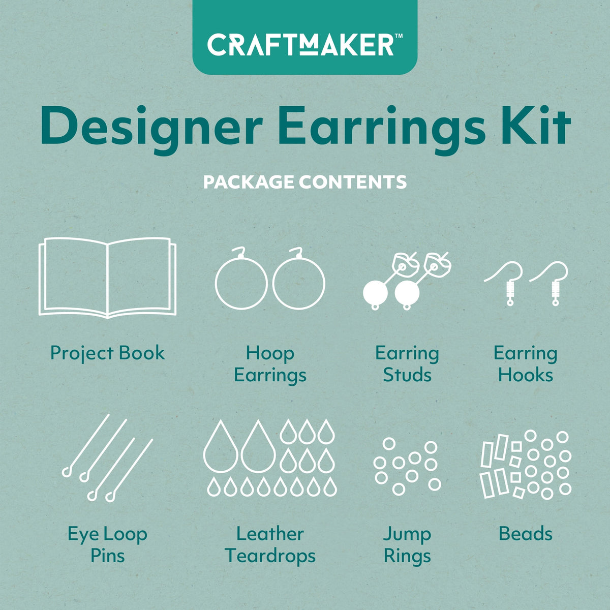 Craft Maker Designer Earrings Kit-Craft Kits-Little Lane Workshops